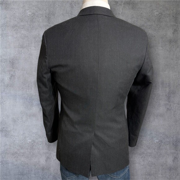 BANANA REPUBLIC Tailored fit Mens Blazer Sport Coat 2-Button Jacket 42S Gray - Picture 5 of 14
